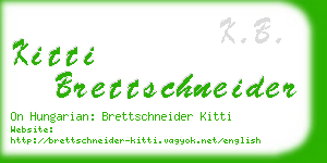 kitti brettschneider business card